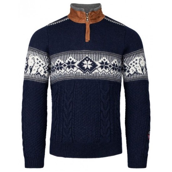 Norlender - SPITZBERGEN Sweater, navy/white